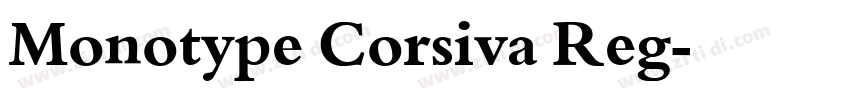 Monotype Corsiva Reg字体转换
